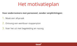 Het motivatieplan van Rebelski